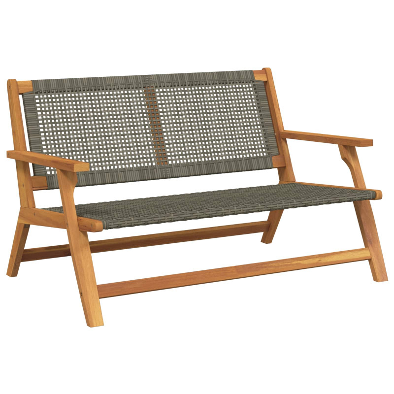 Meble ogrodowe Szary 122 x 78 x 73 cm Lite Drewno Akacji