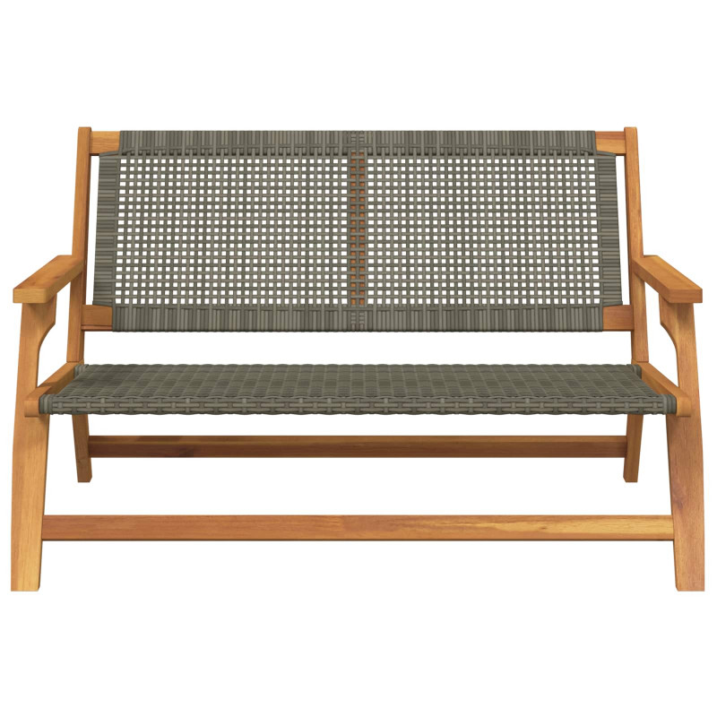 Meble ogrodowe Szary 122 x 78 x 73 cm Lite Drewno Akacji
