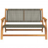 Meble ogrodowe Szary 122 x 78 x 73 cm Lite Drewno Akacji