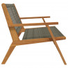 Meble ogrodowe Szary 122 x 78 x 73 cm Lite Drewno Akacji