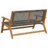 Meble ogrodowe Szary 122 x 78 x 73 cm Lite Drewno Akacji