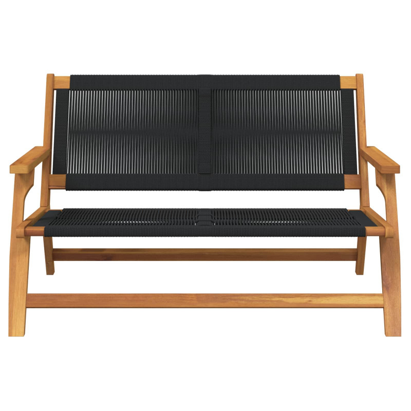 Meble ogrodowe Czarny 122 x 78 x 73 cm Lite Drewno Akacji