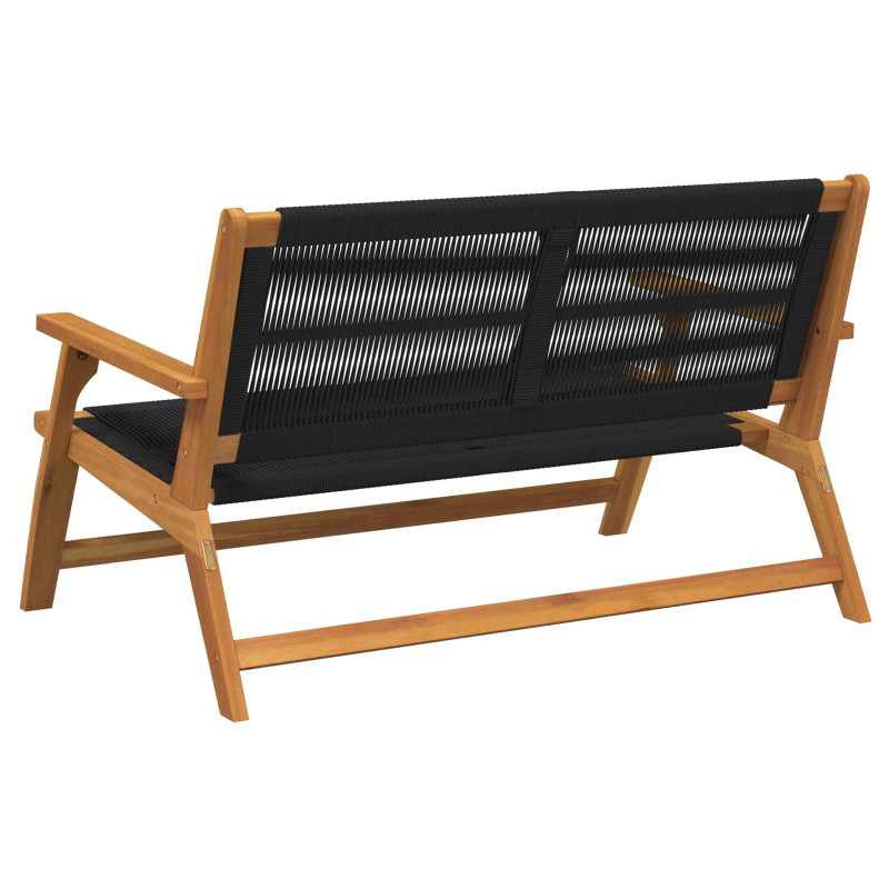 Meble ogrodowe Czarny 122 x 78 x 73 cm Lite Drewno Akacji