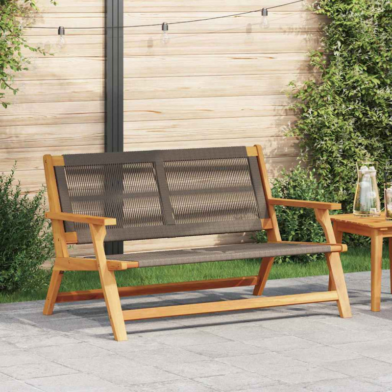 Meble ogrodowe Szary 122 x 78 x 73 cm Lite Drewno Akacji