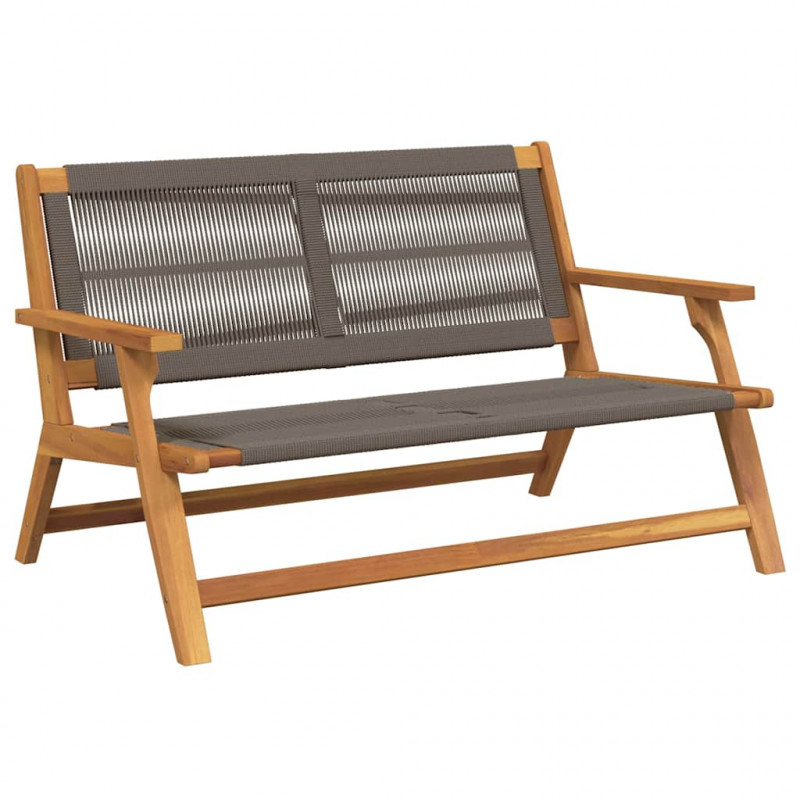 Meble ogrodowe Szary 122 x 78 x 73 cm Lite Drewno Akacji