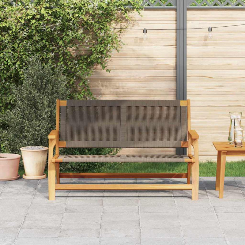 Meble ogrodowe Szary 122 x 78 x 73 cm Lite Drewno Akacji