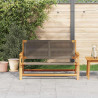 Meble ogrodowe Szary 122 x 78 x 73 cm Lite Drewno Akacji