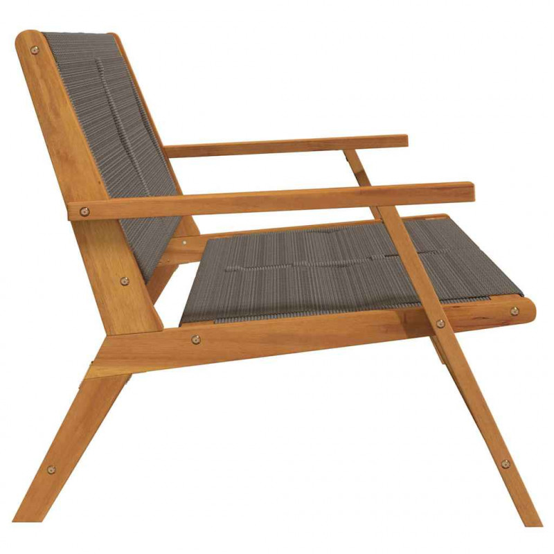 Meble ogrodowe Szary 122 x 78 x 73 cm Lite Drewno Akacji
