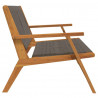 Meble ogrodowe Szary 122 x 78 x 73 cm Lite Drewno Akacji