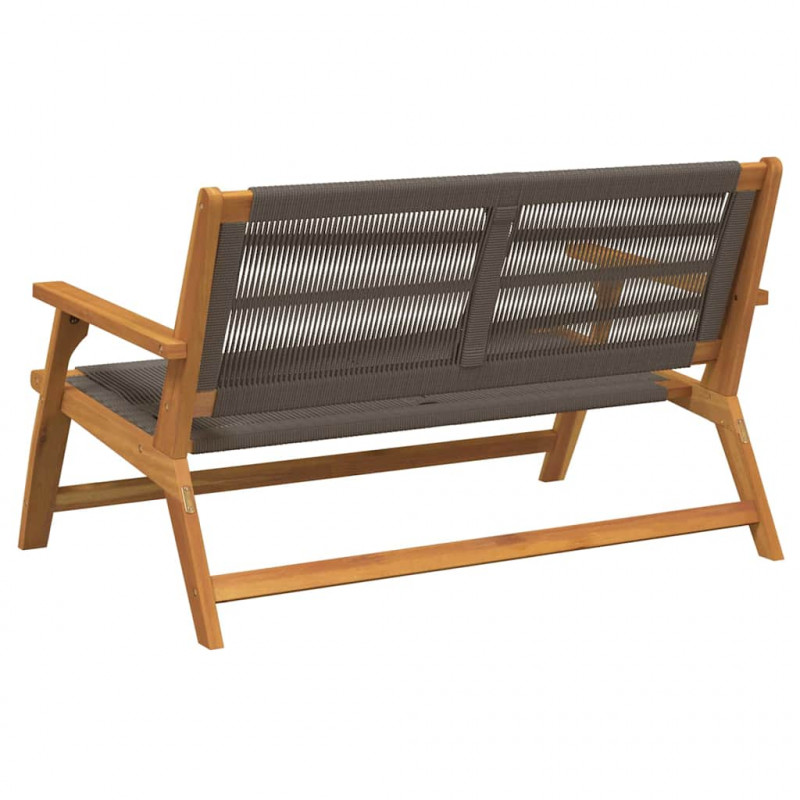 Meble ogrodowe Szary 122 x 78 x 73 cm Lite Drewno Akacji