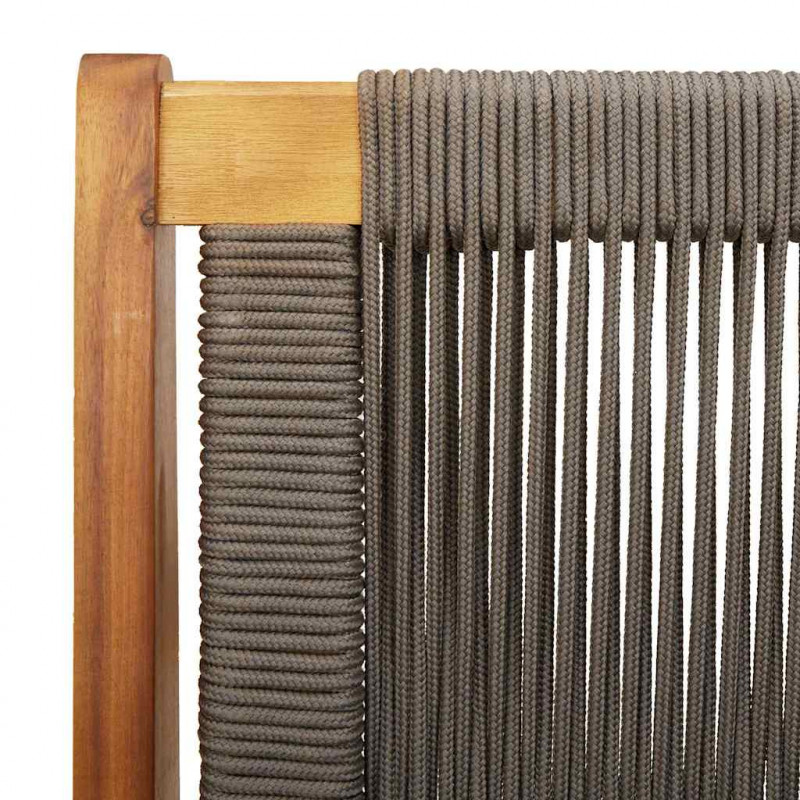 Meble ogrodowe Szary 122 x 78 x 73 cm Lite Drewno Akacji