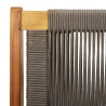 Meble ogrodowe Szary 122 x 78 x 73 cm Lite Drewno Akacji