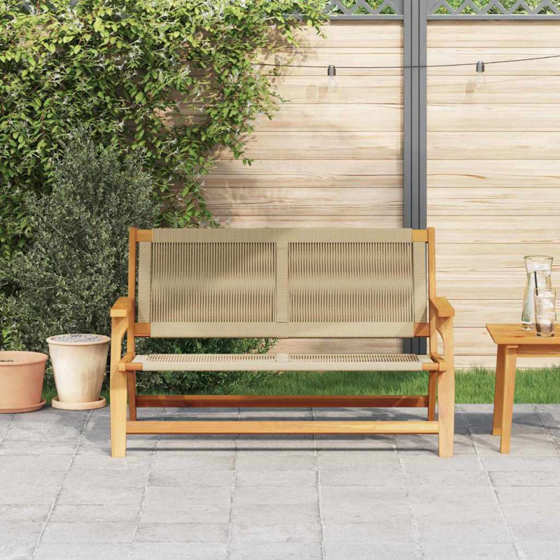 Meble ogrodowe Beżowy 122 x 78 x 73 cm Lite Drewno Akacji