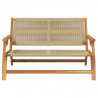 Meble ogrodowe Beżowy 122 x 78 x 73 cm Lite Drewno Akacji
