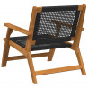 Meble ogrodowe 2 pcs Czarny 67 x 78 x 73 cm Lite Drewno Akacji
