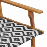 Meble ogrodowe 2 pcs Czarny i Biały 67 x 78 x 73 cm