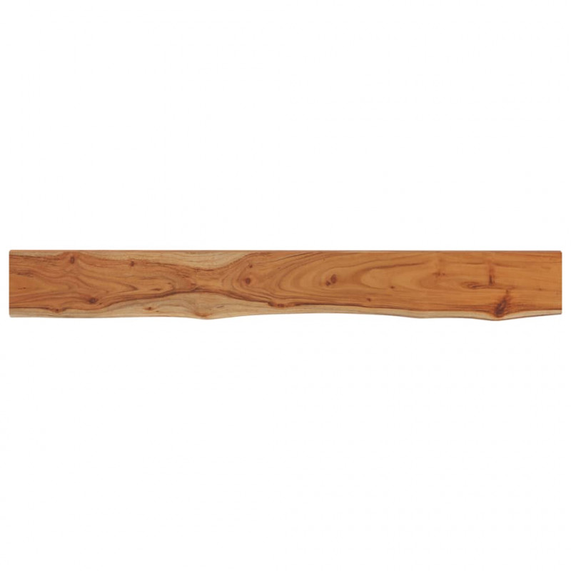 Półka ścienna, 140x20x3,8cm, drewno akacjowe, naturalna krawędź