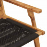 Meble ogrodowe 2 pcs Czarny 67 x 76 x 73 cm Lite Drewno Akacji