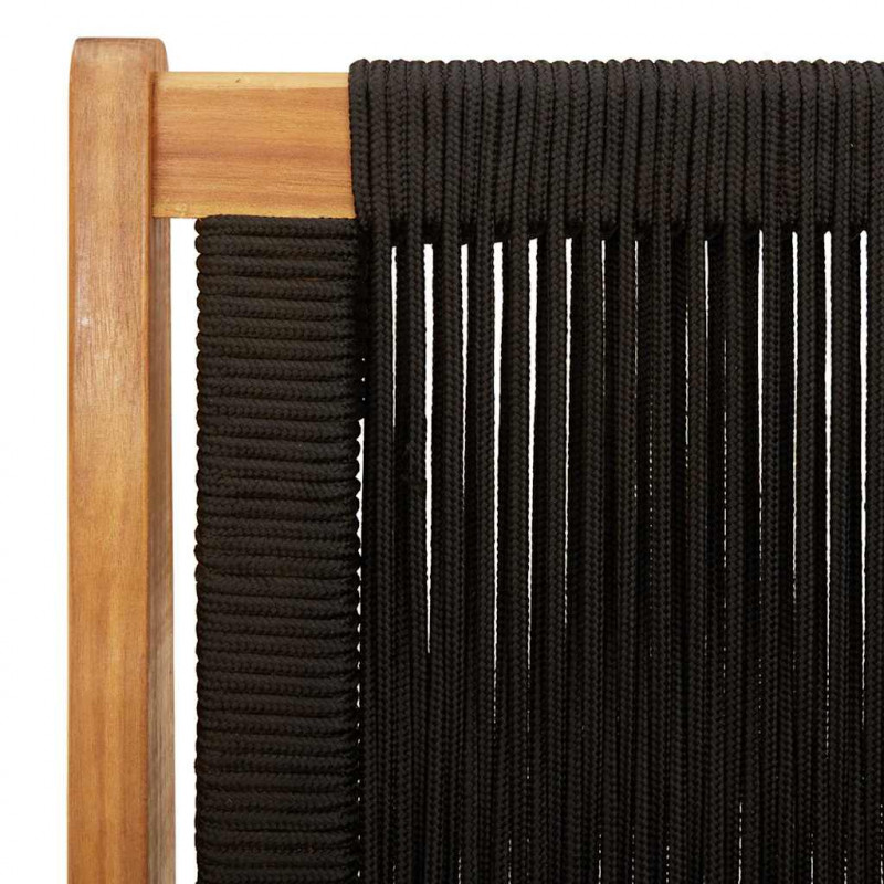 Meble ogrodowe 2 pcs Czarny 67 x 76 x 73 cm Lite Drewno Akacji