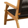 Meble ogrodowe 2 pcs Czarny 67 x 76 x 73 cm Lite Drewno Akacji