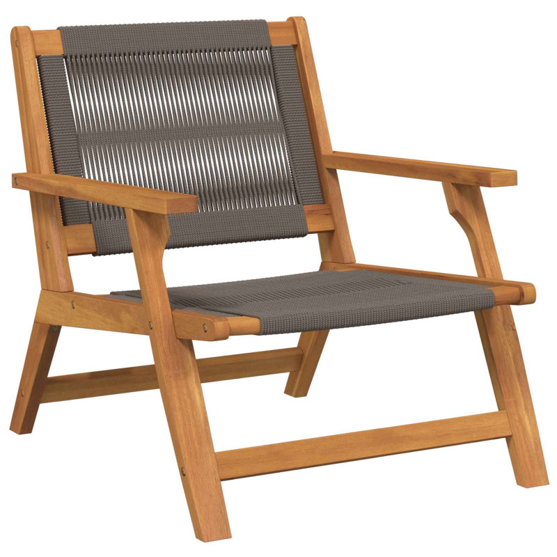 Meble ogrodowe 2 pcs Szary 67 x 76 x 73 cm Lite Drewno Akacji