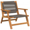 Meble ogrodowe 2 pcs Szary 67 x 76 x 73 cm Lite Drewno Akacji