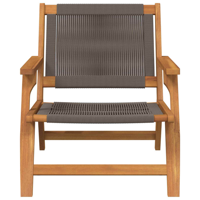 Meble ogrodowe 2 pcs Szary 67 x 76 x 73 cm Lite Drewno Akacji
