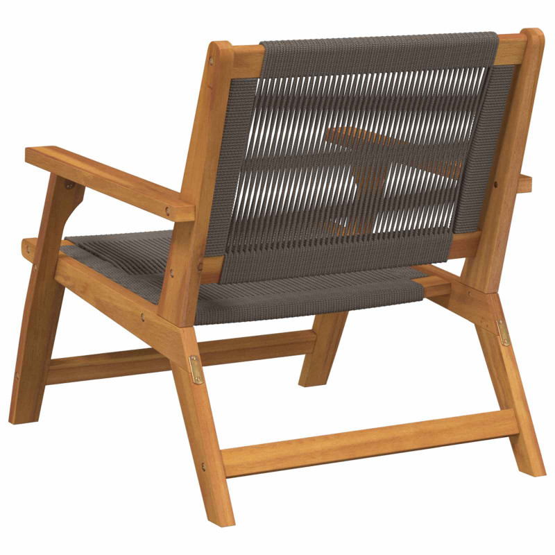 Meble ogrodowe 2 pcs Szary 67 x 76 x 73 cm Lite Drewno Akacji