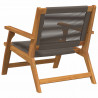 Meble ogrodowe 2 pcs Szary 67 x 76 x 73 cm Lite Drewno Akacji