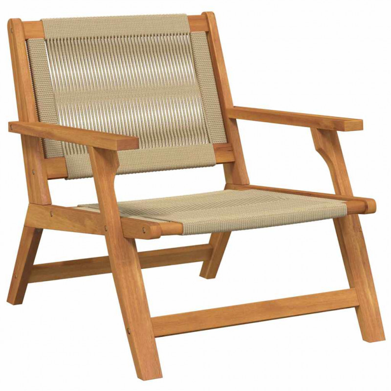 Meble ogrodowe 2 pcs Beżowy 67 x 76 x 73 cm Lite Drewno Akacji