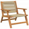 Meble ogrodowe 2 pcs Beżowy 67 x 76 x 73 cm Lite Drewno Akacji