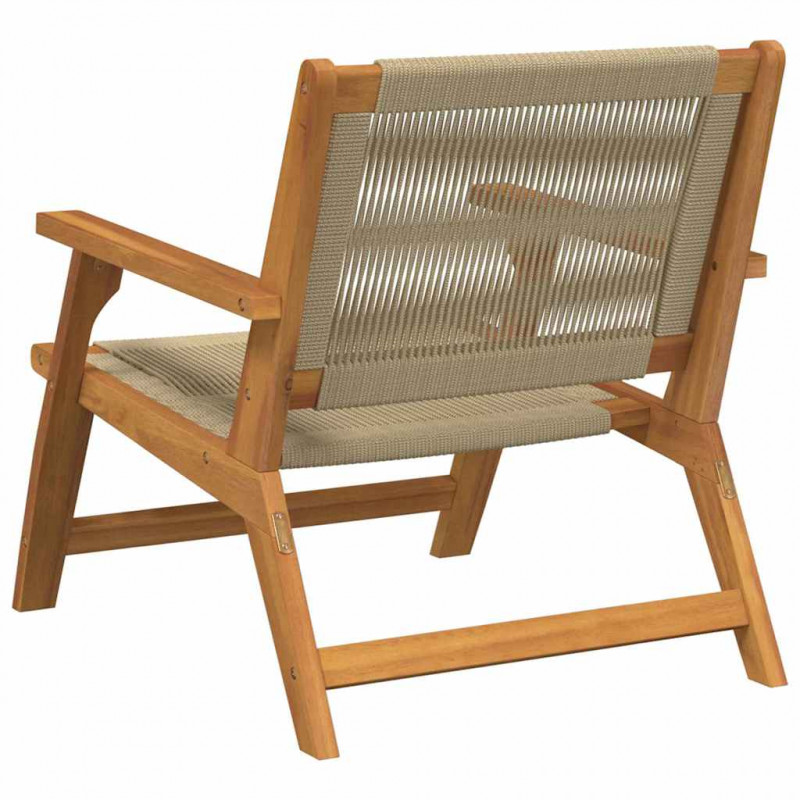 Meble ogrodowe 2 pcs Beżowy 67 x 76 x 73 cm Lite Drewno Akacji