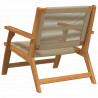 Meble ogrodowe 2 pcs Beżowy 67 x 76 x 73 cm Lite Drewno Akacji