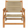 Meble ogrodowe 2 pcs Beżowy 67 x 76 x 73 cm Lite Drewno Akacji