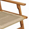 Meble ogrodowe 2 pcs Beżowy 67 x 76 x 73 cm Lite Drewno Akacji