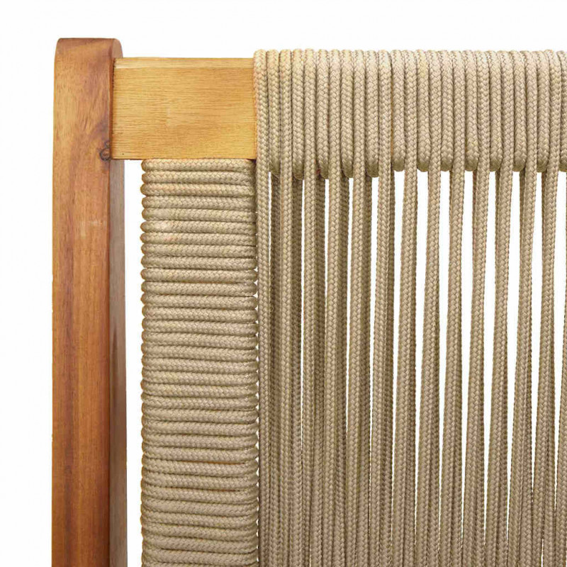 Meble ogrodowe 2 pcs Beżowy 67 x 76 x 73 cm Lite Drewno Akacji