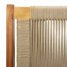 Meble ogrodowe 2 pcs Beżowy 67 x 76 x 73 cm Lite Drewno Akacji