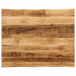 Blat stołu z naturalną krawędzią, 100x80x3,8 cm, drewno mango