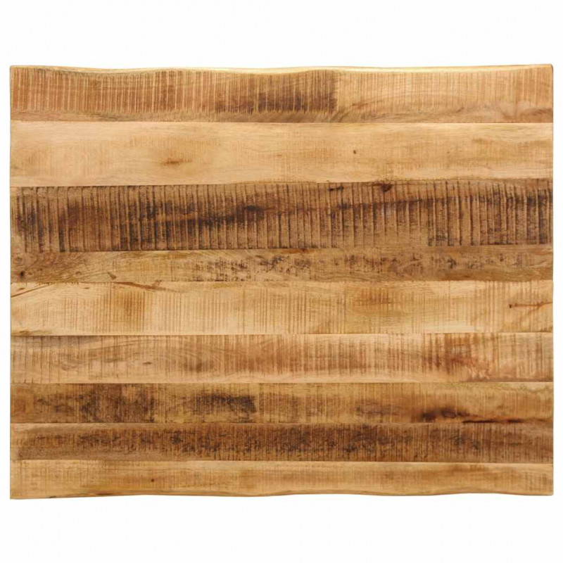 Blat stołu z naturalną krawędzią, 100x80x3,8 cm, drewno mango