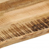 Blat stołu z naturalną krawędzią, 100x80x3,8 cm, drewno mango