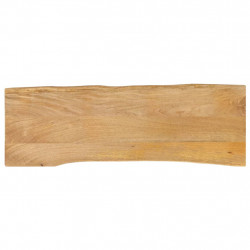 Blat stołu, 110x40x2,5 cm, naturalna krawędź, lite drewno mango
