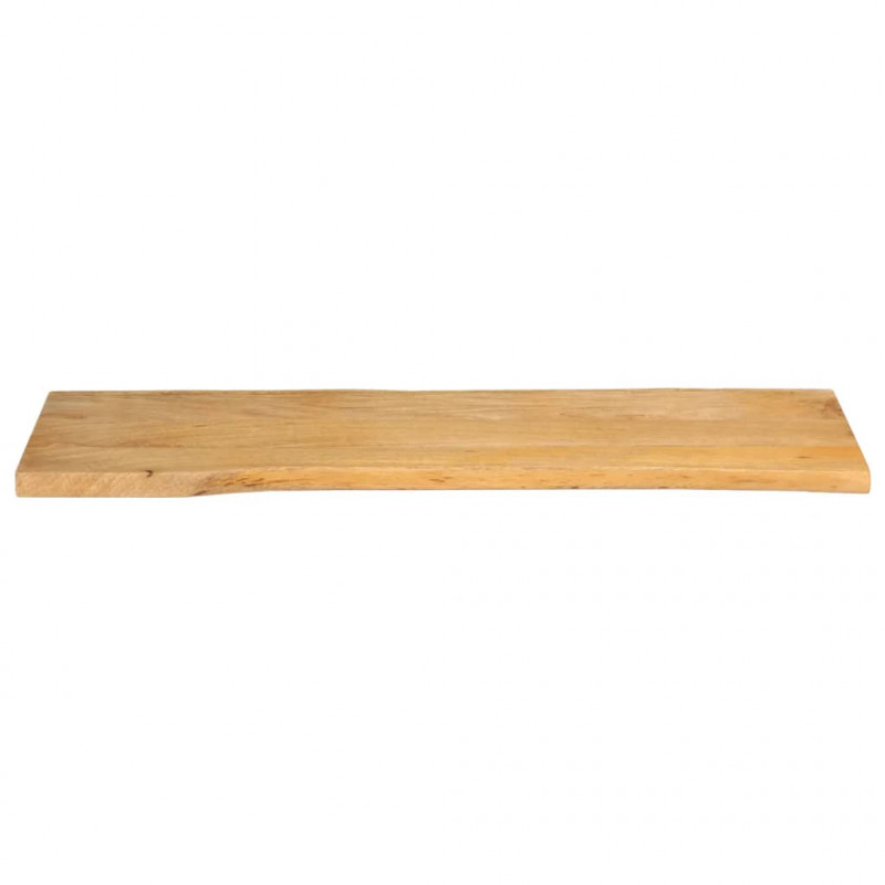 Blat stołu, 110x40x2,5 cm, naturalna krawędź, lite drewno mango