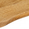 Blat stołu, 110x40x2,5 cm, naturalna krawędź, lite drewno mango