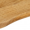 Blat stołu, 140x40x2,5 cm, naturalna krawędź, lite drewno mango