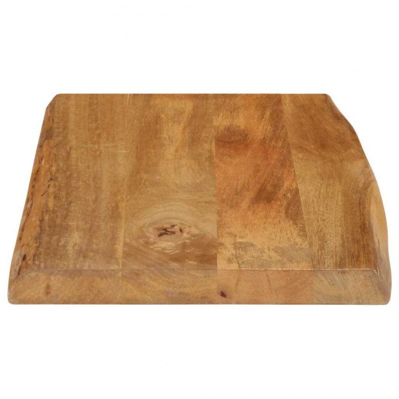 Blat stołu, 70x40x2,5 cm, naturalna krawędź, lite drewno mango