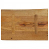 Blat stołu, 70x40x2,5 cm, naturalna krawędź, lite drewno mango