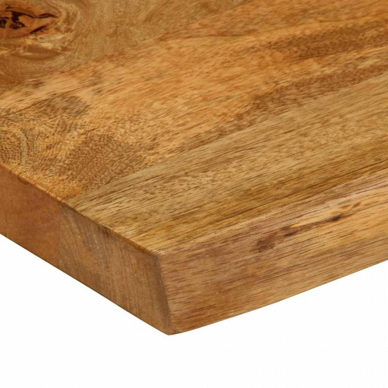 Blat stołu, 70x40x2,5 cm, naturalna krawędź, lite drewno mango
