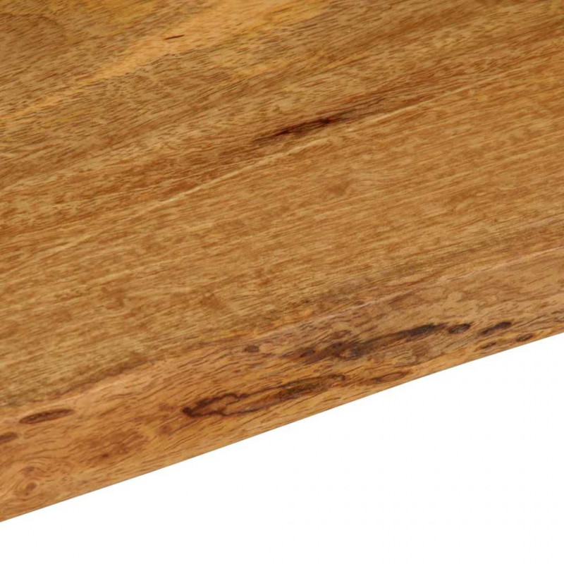 Blat stołu, 70x40x2,5 cm, naturalna krawędź, lite drewno mango