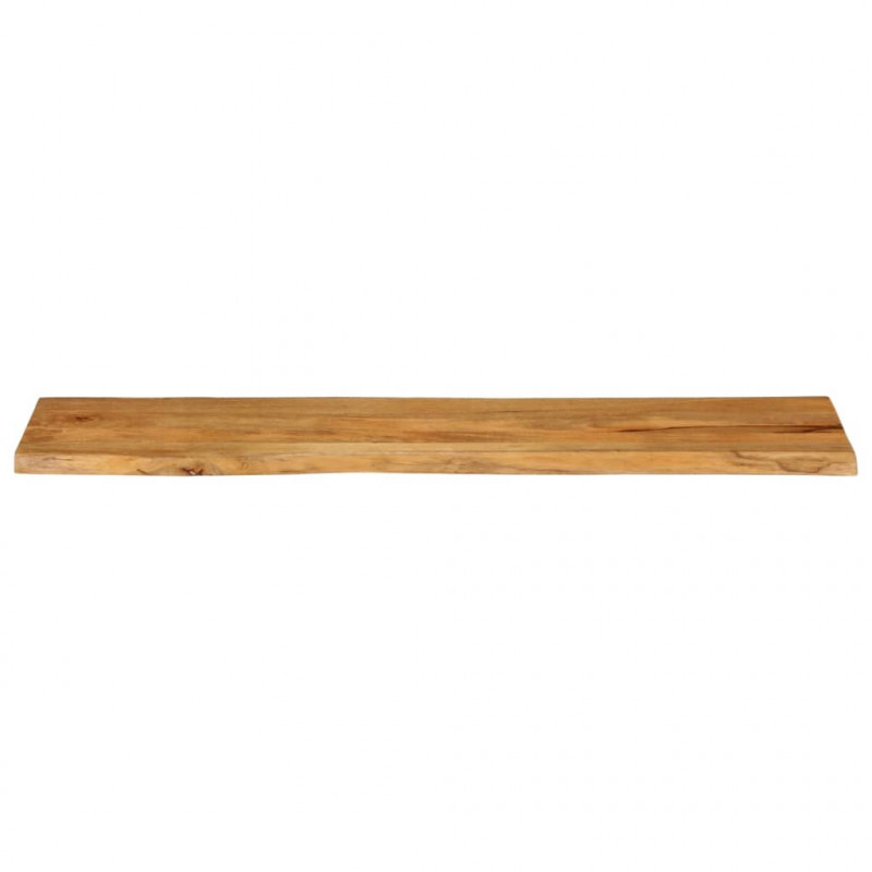 Blat stołu, 160x40x2,5 cm, naturalna krawędź, lite drewno mango