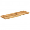 Blat stołu, 100x30x2,5 cm, naturalna krawędź, drewno mango
